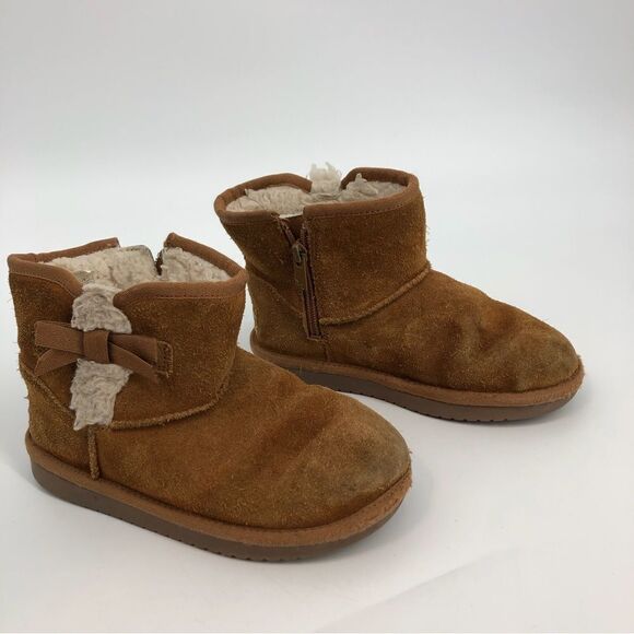Koolaburra Ugg Girls Victoria Mini Boot Size 13 Chestnut Brown Style 1117810 - Picture 7 of 7